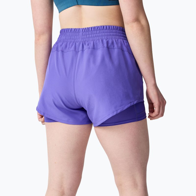 Spodenki do biegania damskie Brooks Dash 2in1 violet 2