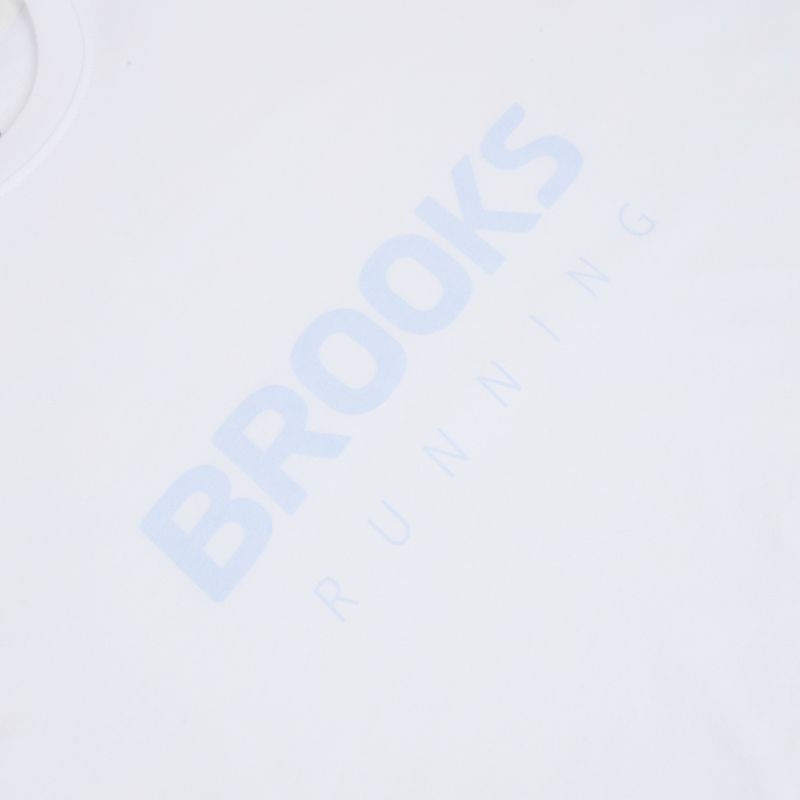 Koszulka do biegania damska Brooks Graphic white/halogen blue 3