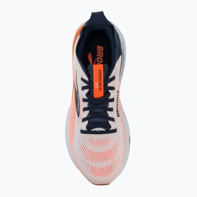 Buty do biegania męskie Brooks Adrenaline GTS 25 white/spellbound/orange 5