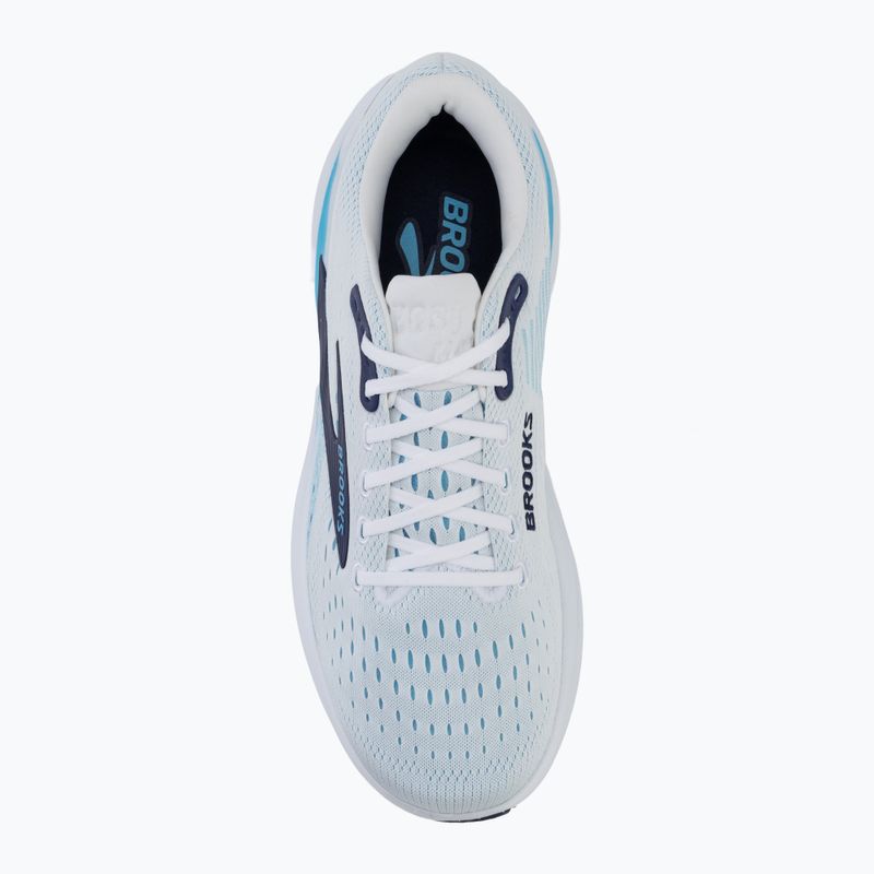 Buty do biegania męskie Brooks Ghost Max 3 bright white/beacon blue/teal 5