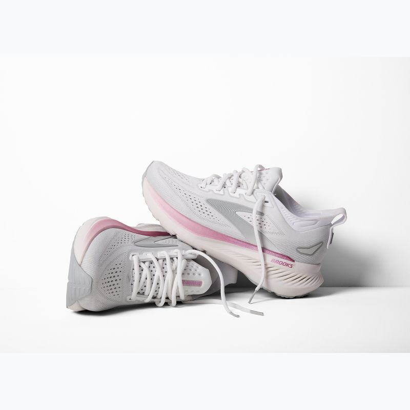 Buty do biegania damskie Brooks Glycerin 23 white/harbor mist/metallic 8