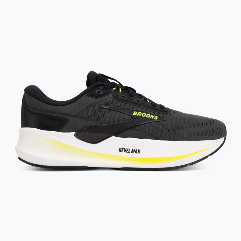 Buty do biegania męskie Brooks Revel Max ebony/black/nightlife 2