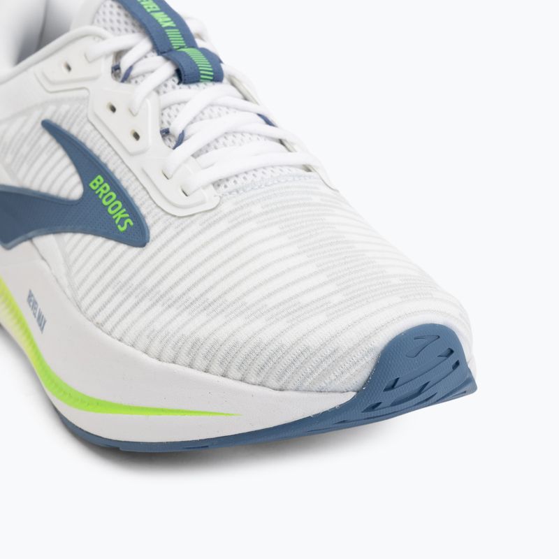Buty do biegania męskie Brooks Revel Max white/moonlight/green gecko 7