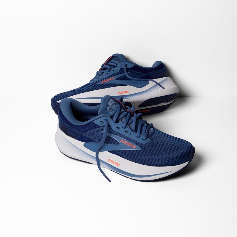 Buty do biegania męskie Brooks Revel Max beacon blue/moonlight/orange 8