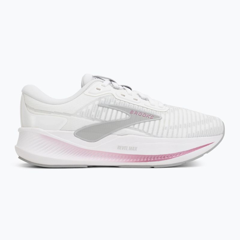 Buty do biegania damskie Brooks Revel Max white/harbor mist/metallic 2