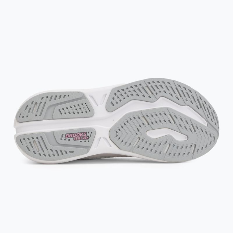 Buty do biegania damskie Brooks Revel Max white/harbor mist/metallic 4