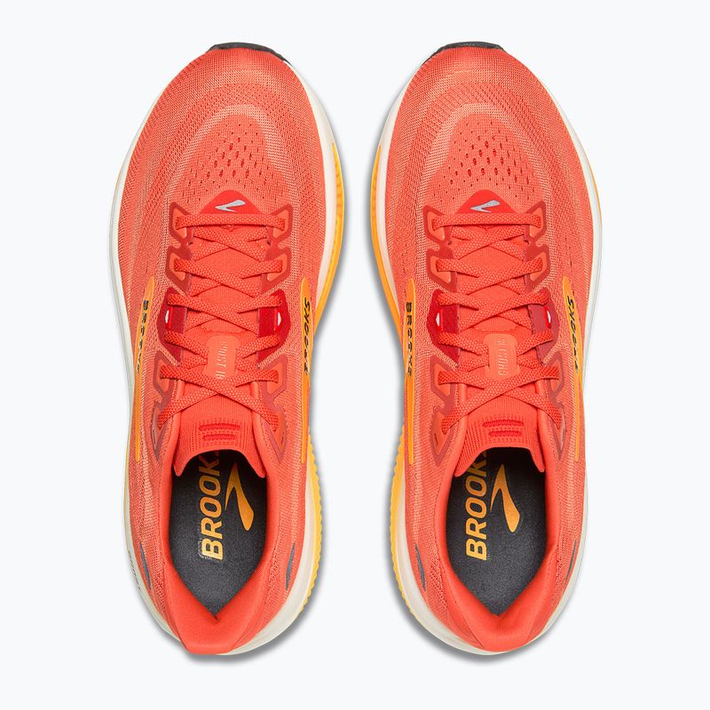 Buty do biegania męskie Brooks Ghost 18 tigerlily/orange/pearl 12