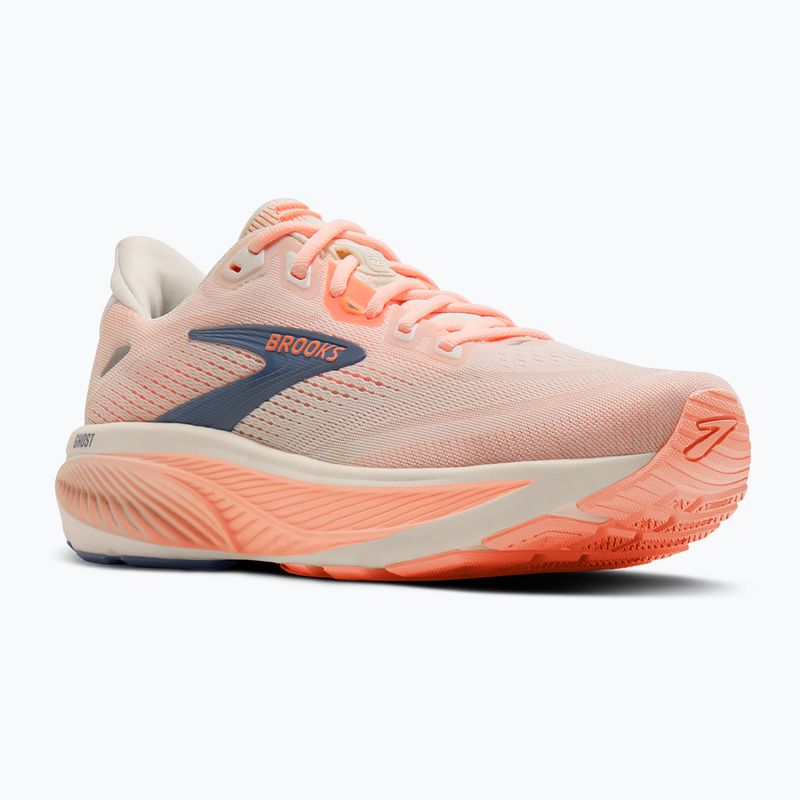 Buty do biegania damskie Brooks Ghost 18 star white/cyber peach/grey 8