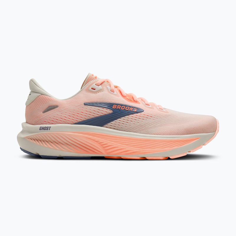 Buty do biegania damskie Brooks Ghost 18 star white/cyber peach/grey 9