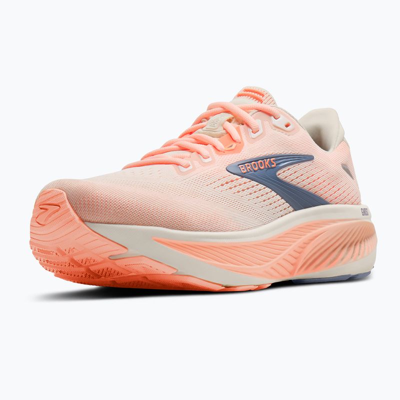 Buty do biegania damskie Brooks Ghost 18 star white/cyber peach/grey 11