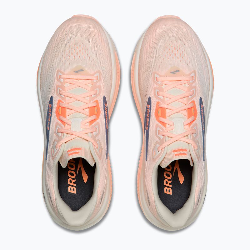 Buty do biegania damskie Brooks Ghost 18 star white/cyber peach/grey 14