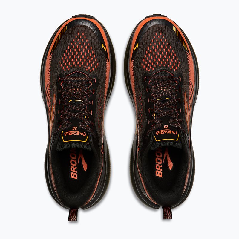 Buty do biegania męskie Brooks Cascadia 20 black/tigerlily/orange 12