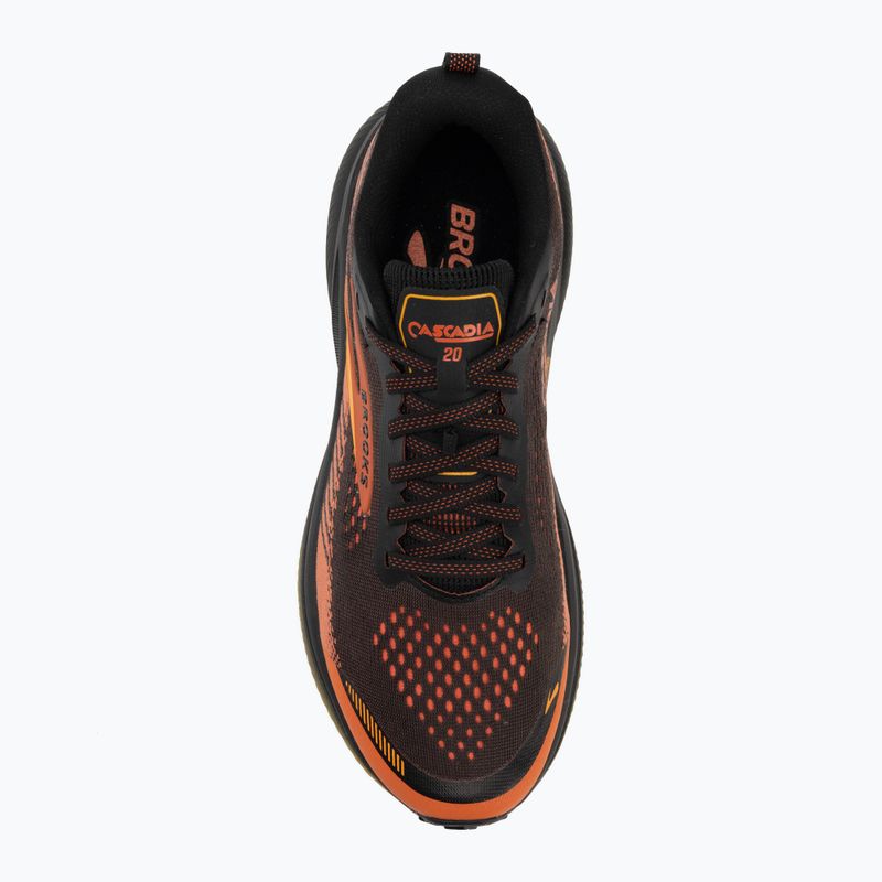 Buty do biegania męskie Brooks Cascadia 20 black/tigerlily/orange 5