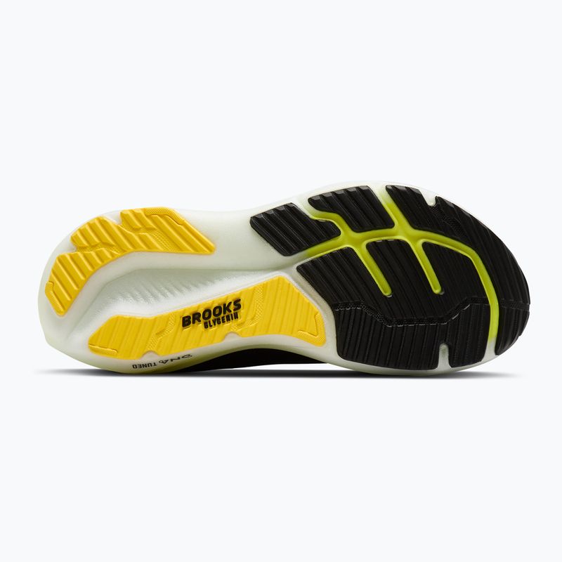 Buty do biegania męskie Brooks Glycerin 23 black/cyber yellow/nightlife 4
