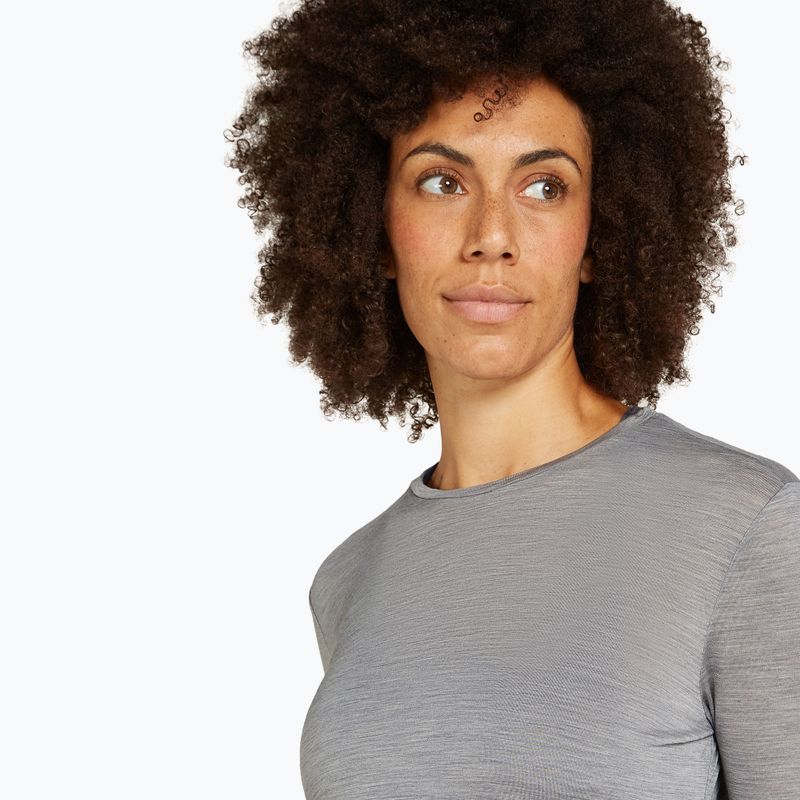 Longsleeve trekkingowy damski icebreaker Merino 125 Cool-Lite Sphere III LS Tee metro heather 4