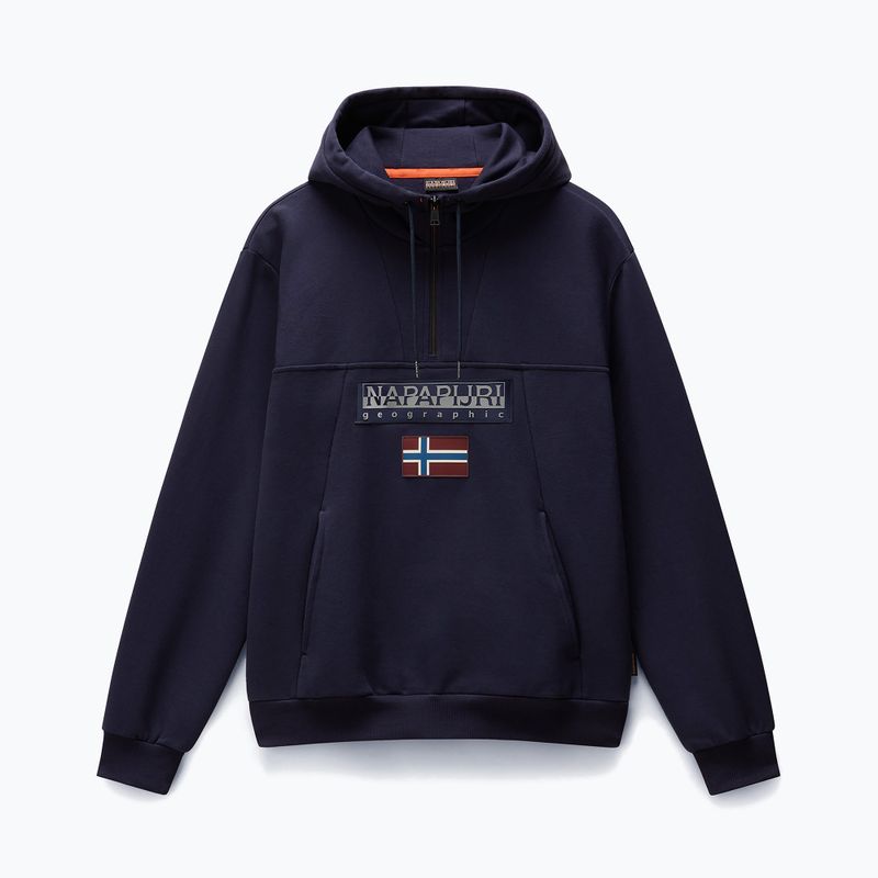 Bluza męska Napapijri Burgee Half Zip Hooded 2.0 blu marine 5