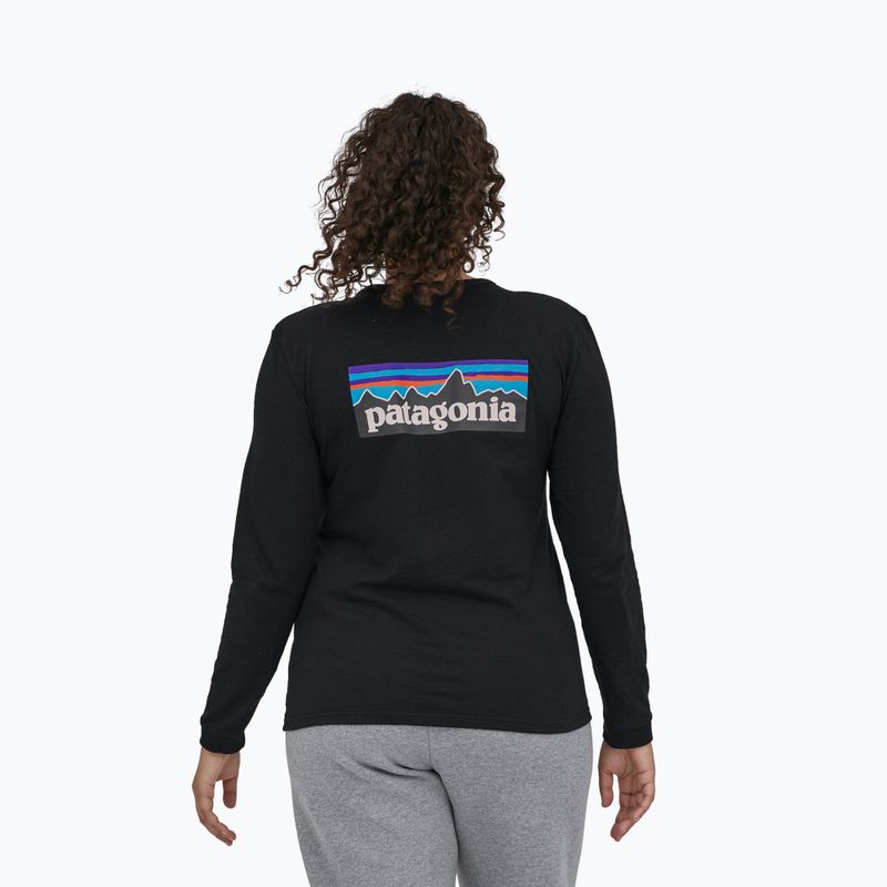 Longsleeve damski Patagonia P-6 Logo Responsibili-Tee black 2