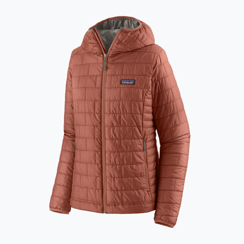 Kurtka ocieplana damska Patagonia Nano Puff Hoody burl red 5