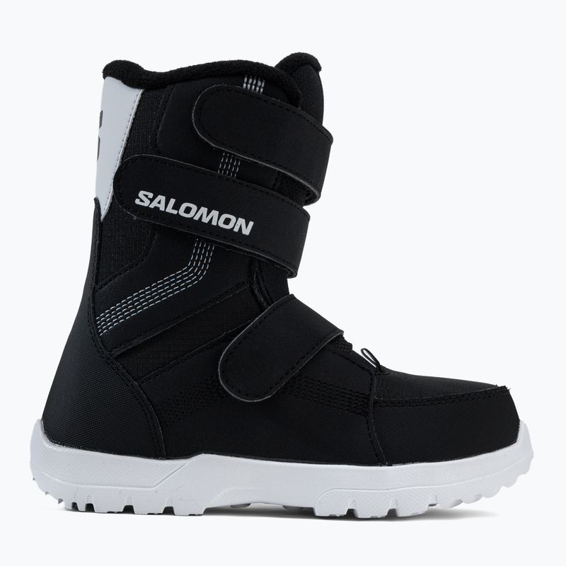 Buty snowboardowe dziecięce Salomon Whipstar Jr black/black/white 2