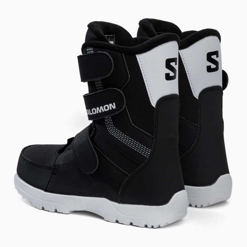 Buty snowboardowe dziecięce Salomon Whipstar Jr black/black/white 3