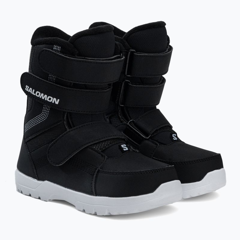Buty snowboardowe dziecięce Salomon Whipstar Jr black/black/white 4