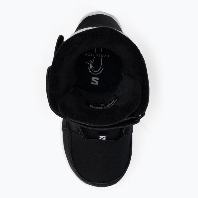 Buty snowboardowe dziecięce Salomon Whipstar Jr black/black/white 6