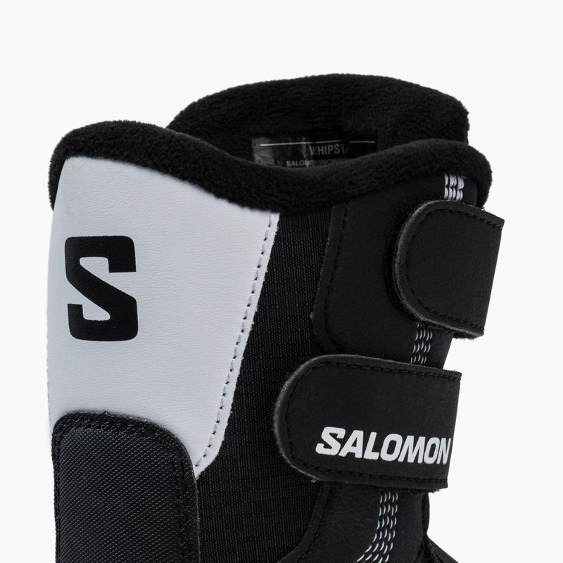 Buty snowboardowe dziecięce Salomon Whipstar Jr black/black/white 9