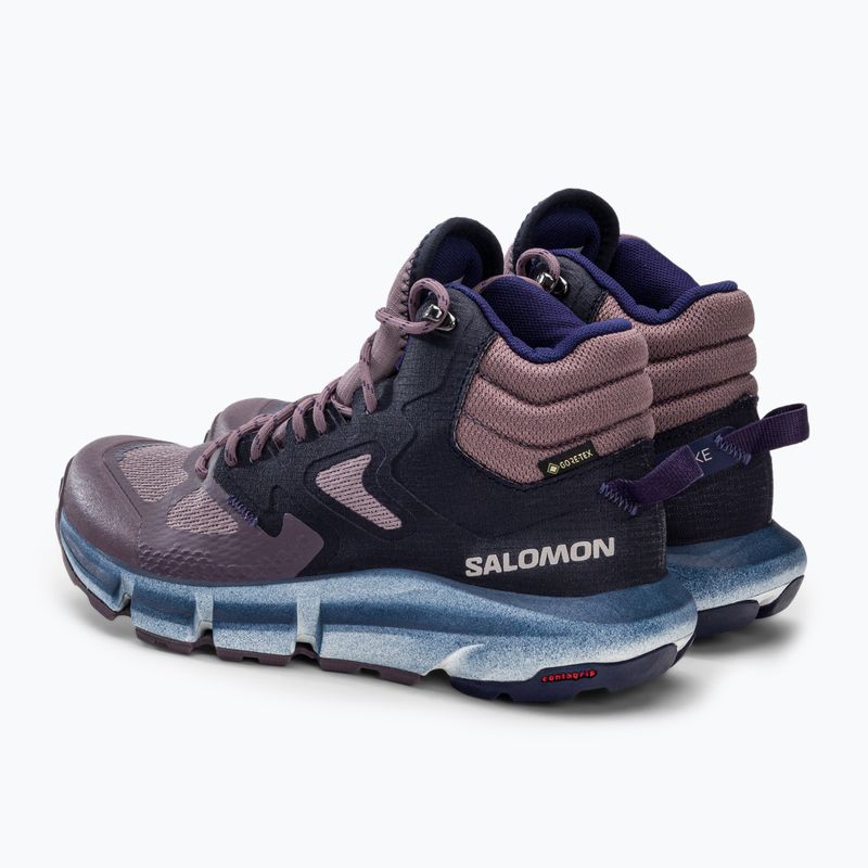 Buty turystyczne damskie Salomon Predict Hike Mid GTX quail/night sky/astral aura 3