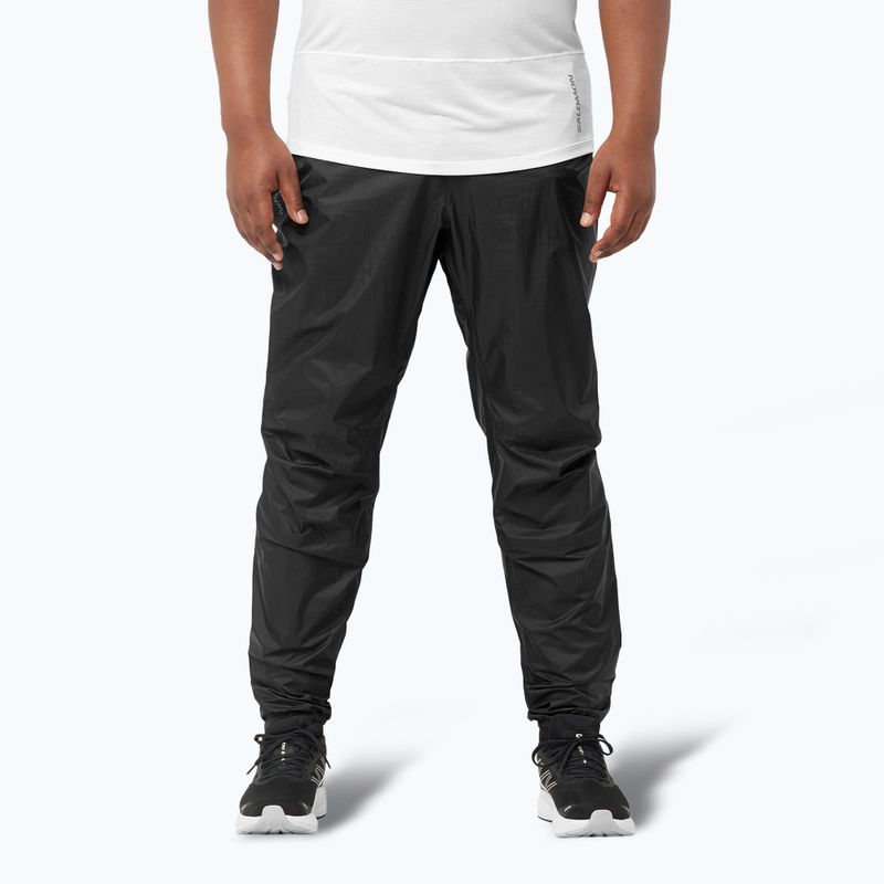 Spodnie do biegania Salomon Bonatti Waterproof deep black