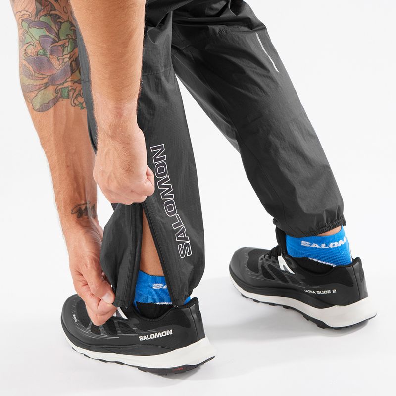 Spodnie do biegania Salomon Bonatti Waterproof deep black 3