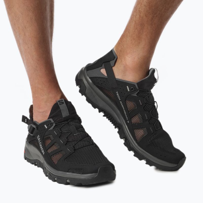 Buty turystyczne męskie Salomon Techamphibian 5 black/magnet/monument 4