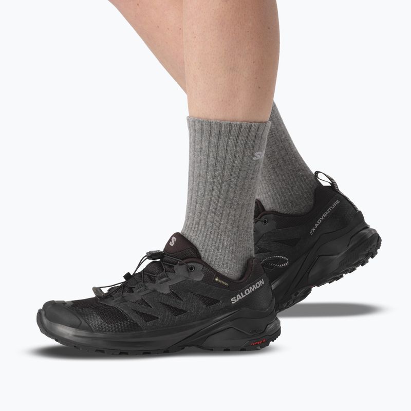 Buty trekkingowe damskie Salomon X-Adventure GTX Black/Black/Black 12