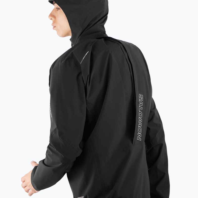 Kurtka do biegania męska Salomon Bonatti Trail deep black 4