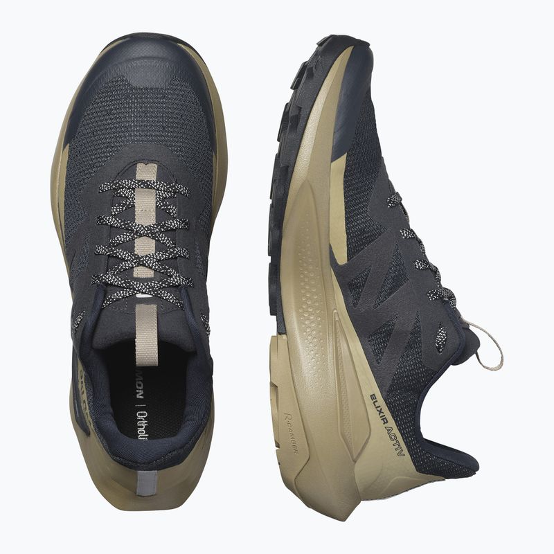 Buty turystyczne męskie Salomon Elixir Activ carbon/slate green/glacier 12