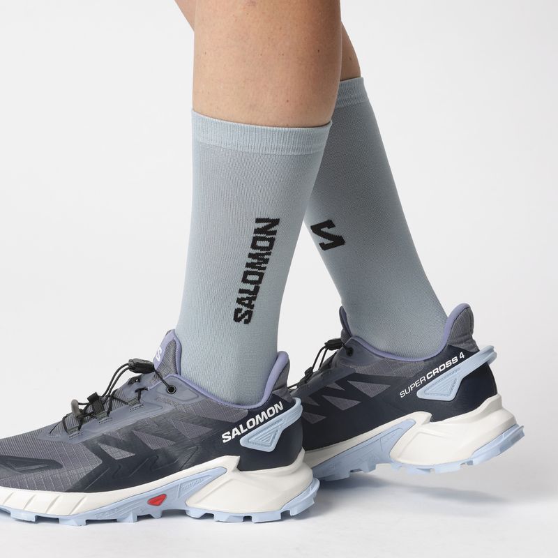 Buty do biegania damskie Salomon Supercross 4 grisaille/white/cashmere blue 14