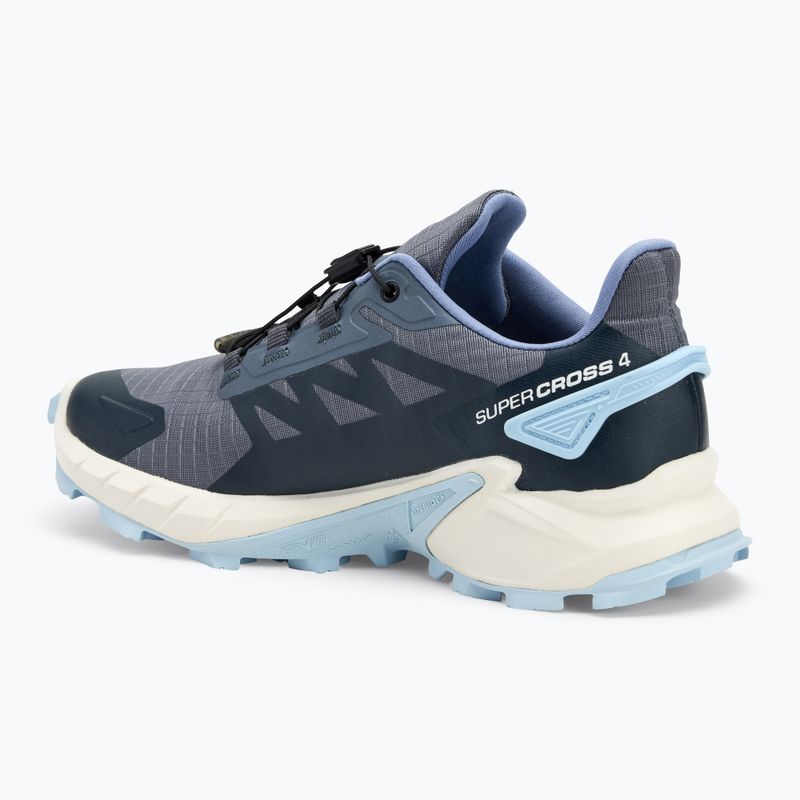 Buty do biegania damskie Salomon Supercross 4 grisaille/white/cashmere blue 3