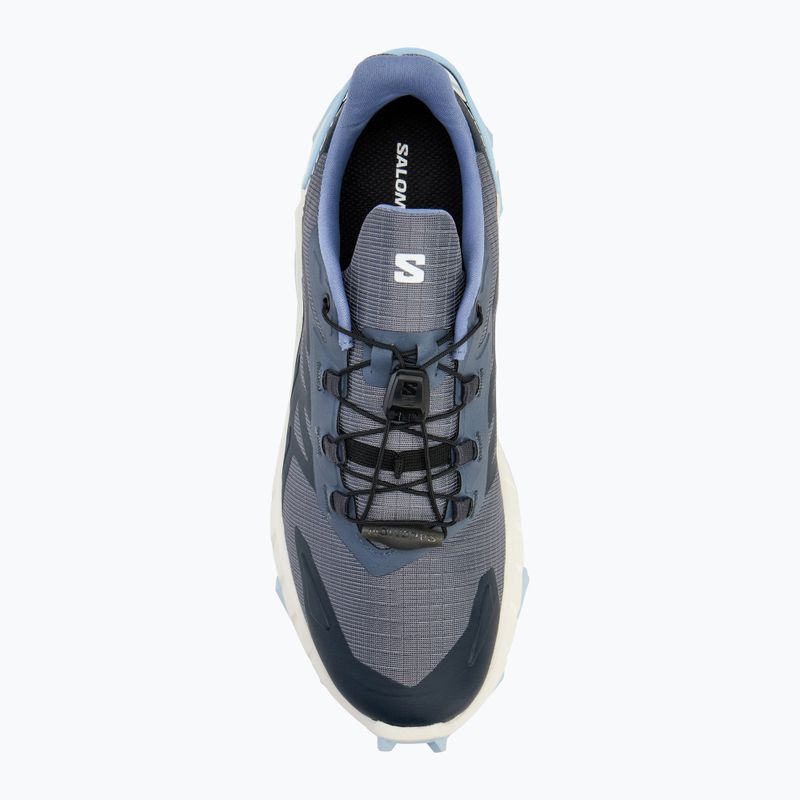 Buty do biegania damskie Salomon Supercross 4 grisaille/white/cashmere blue 5