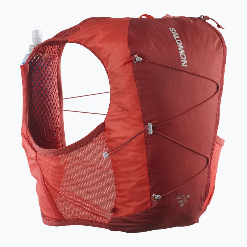 Kamizelka do biegania Salomon Active Skin 8 Set red dahlia/high risk 2