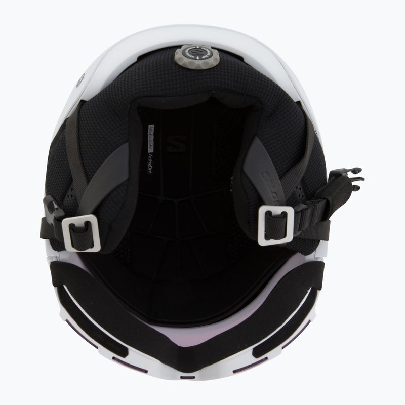 Kask narciarski Salomon Osmo Pro Sigma Photo white/sky blue 5