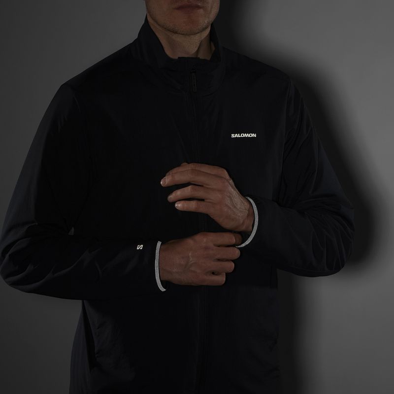 Kurtka hybrydowa męska Salomon Mountain Flex deep black 7
