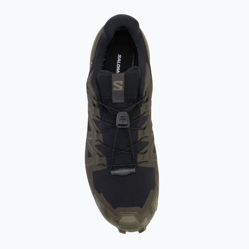 Buty do biegania męskie Salomon Speedcross 6 GTX black/peat/deep lichen green 5