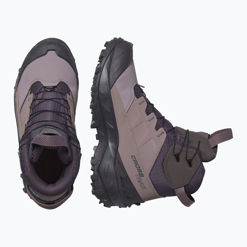 Buty trekkingowe damskie Salomon Crosstrak Powder WP nine iron/shark 3