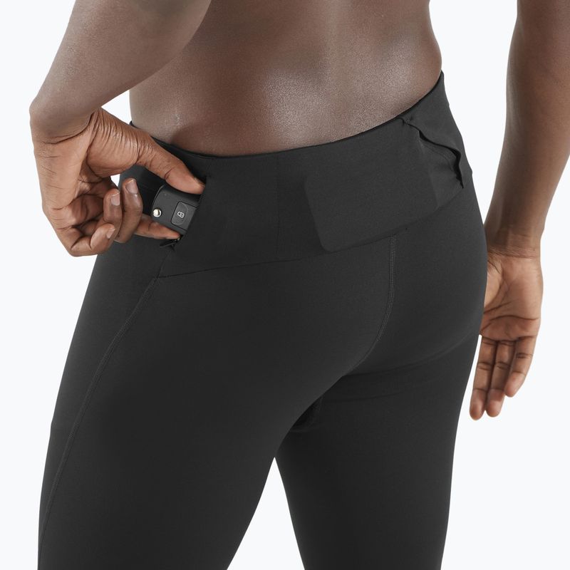 Legginsy do biegania męskie Salomon SHAKEout Core deep black 4