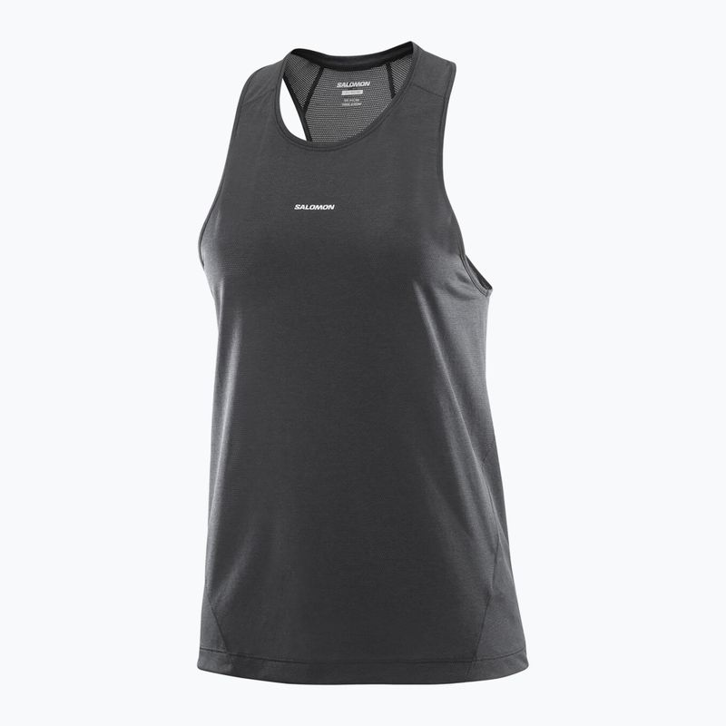 Koszulka do biegania damska Salomon SHAKEout Core Tank deep black 4