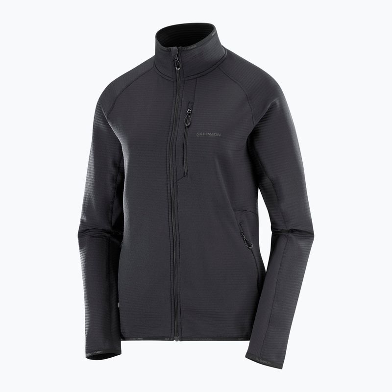 Bluza polarowa damska Salomon Lightwarm Full Zip deep black 9