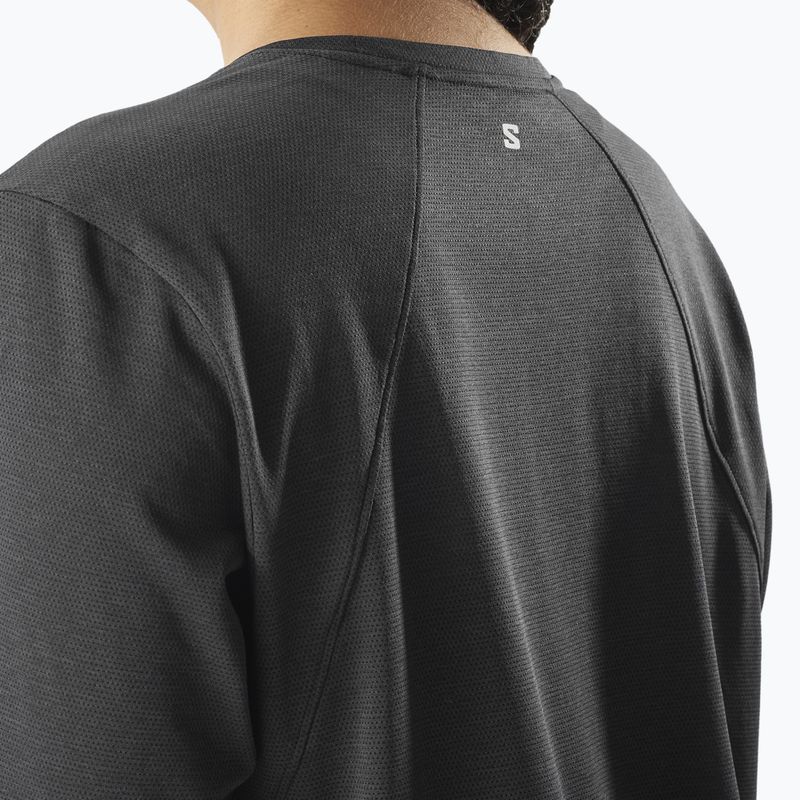 Longsleeve do biegania damski Salomon SHAKEout Core deep black 3