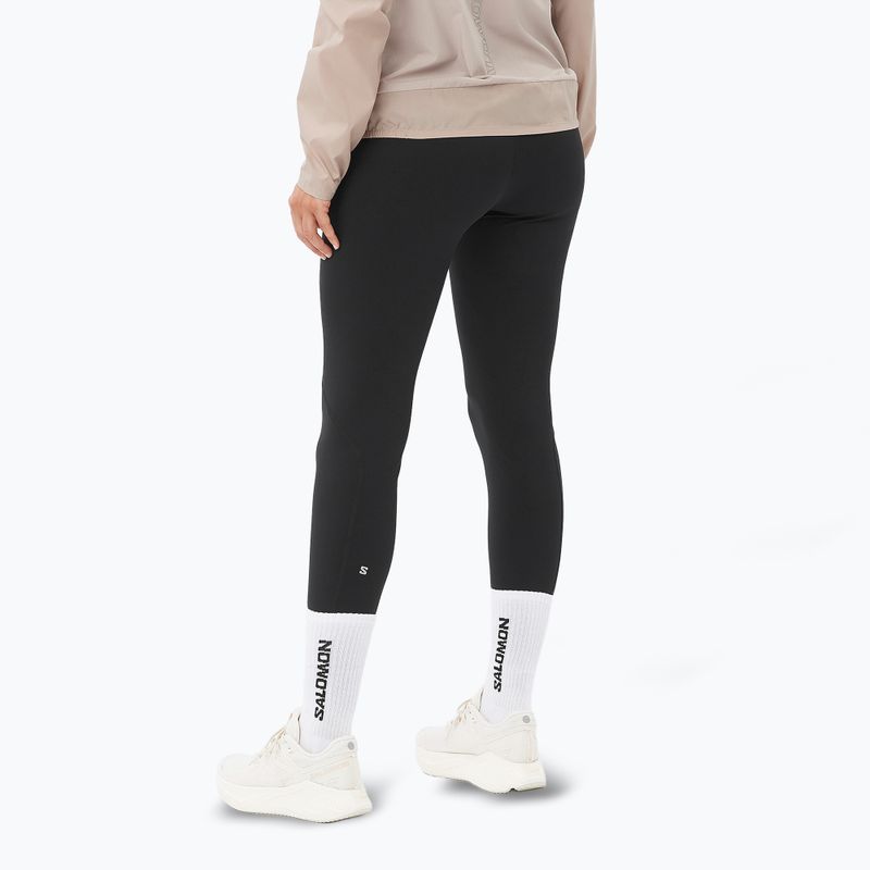 Legginsy do biegania damskie Salomon SHAKEout Core 28" deep black 2