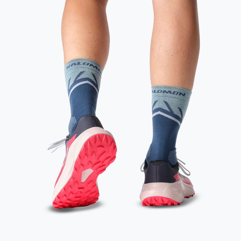 Buty do biegania damskie Salomon Alphaglide GTX lunar rock/blue night/rouge red 9