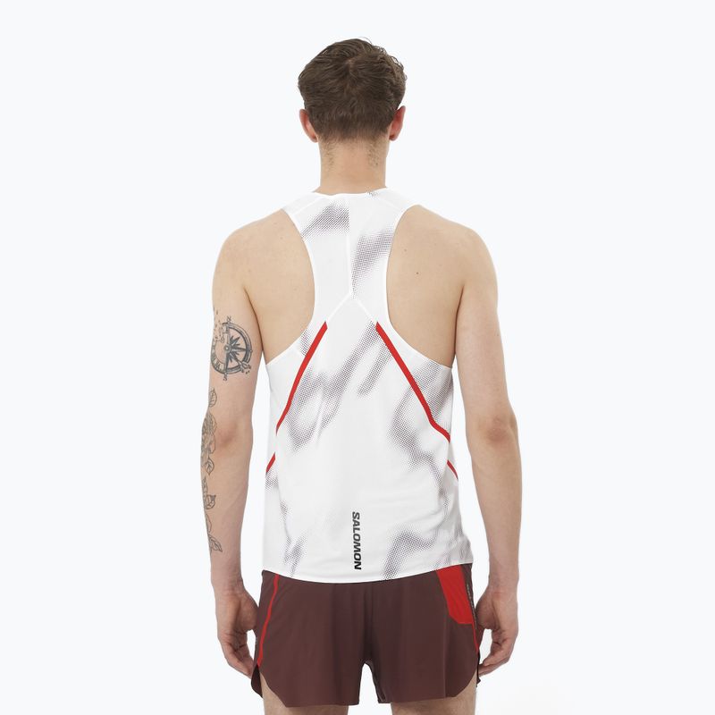 Koszulka do biegania męska Salomon S/Lab Speed Singlet white/andorra 2