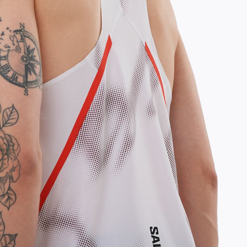 Koszulka do biegania męska Salomon S/Lab Speed Singlet white/andorra 3